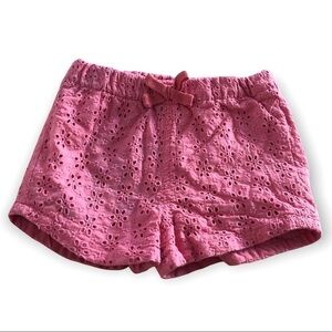 🎉3 For 15$🎉 Pink Shorts Flower Cut Outs Size 18 Months